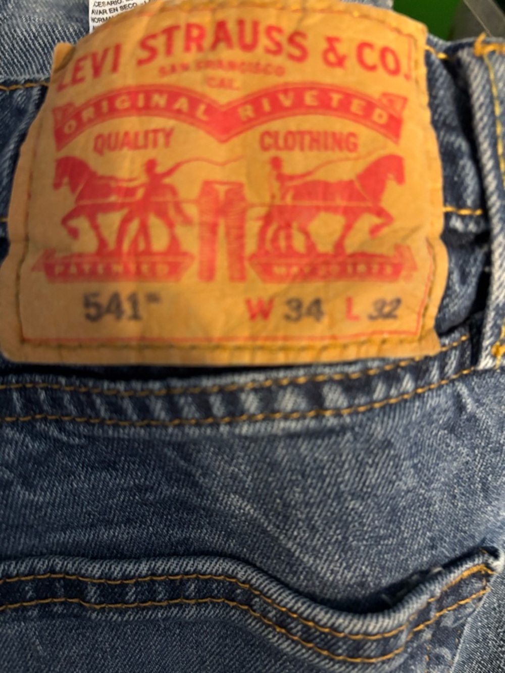 Levi's Men's Light Blue Straight-Leg Jeans - Picture 3 of 3